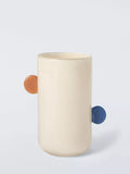 John Lewis irregular ear glass vase tri colour 23.5cm - British product