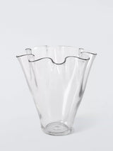 John Lewis John Lewis Handkerchief Wave Glass Vase Clear H28.7cm- Buy online at McGrocer