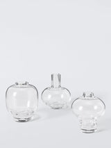 John Lewis John Lewis Contemporary Round Glass Bud Vases, Set of 3, Clear- Buy online at McGrocer