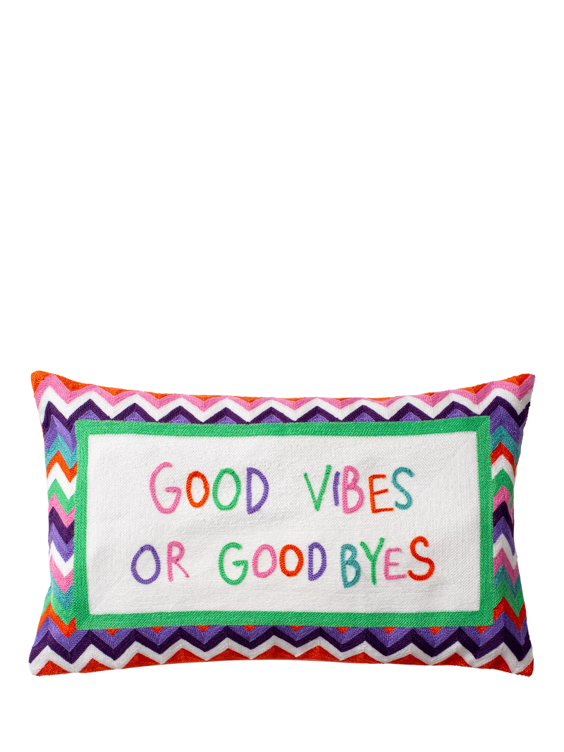 The Pillow Drop Good Vibes cushion 30x50cm - British product