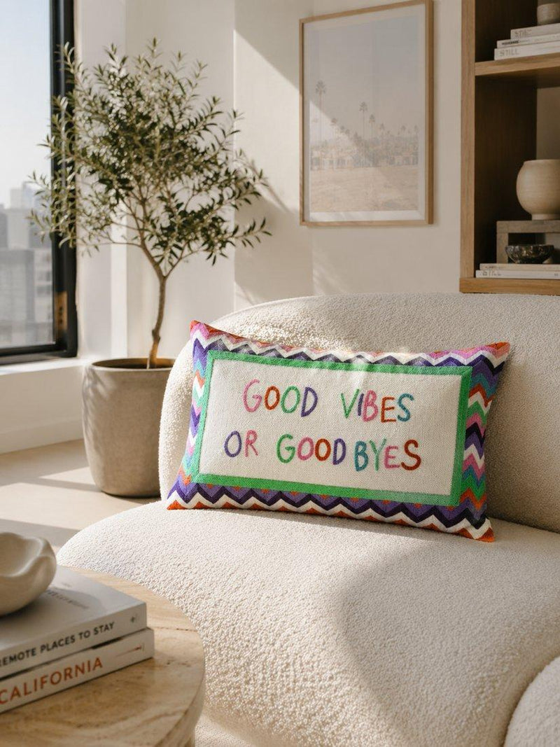 The Pillow Drop Good Vibes cushion 30x50cm - British product