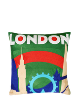 John Lewis The Pillow Drop London Cushion Multi 45x45cm- Buy online at McGrocer