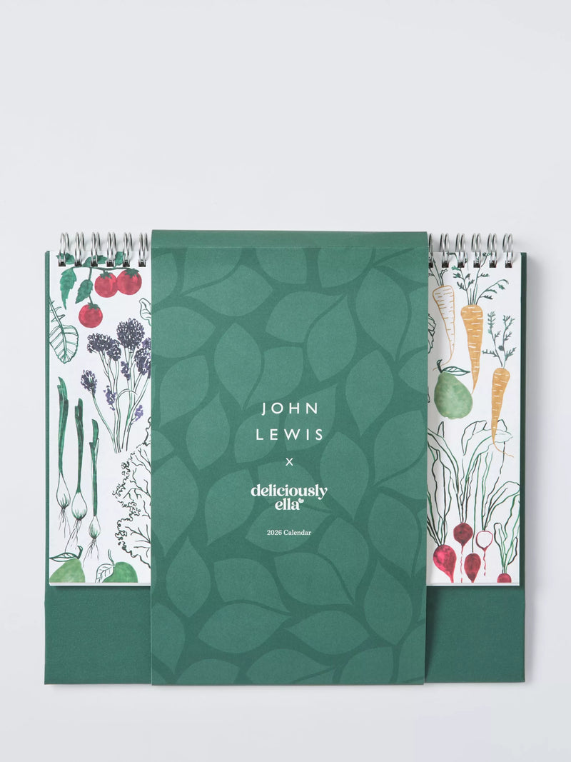 John Lewis X Deliciously Ella calendar with seasonal veg for 2026, imported from the UK