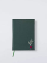 John Lewis John Lewis X Deliciously Ella A5 Embroidered Cover Notebook, Green- Buy online at McGrocer