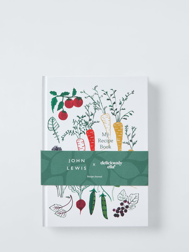 John Lewis Deliciously Ella blank recipe book green, A5 - British product