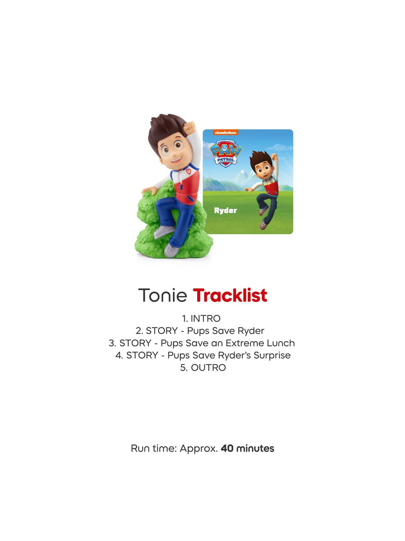 tonies PAW Patrol Ryder audio character, imported from the UK