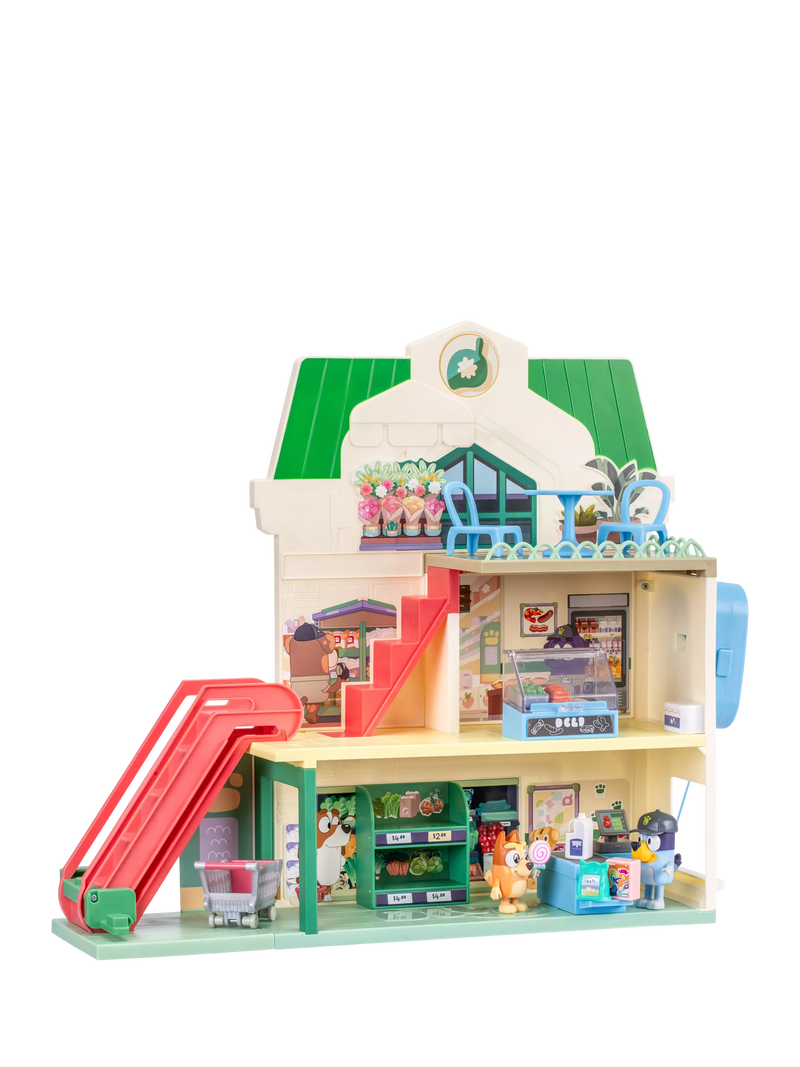 Bluey Supermarket Playset toy with escalator - British product