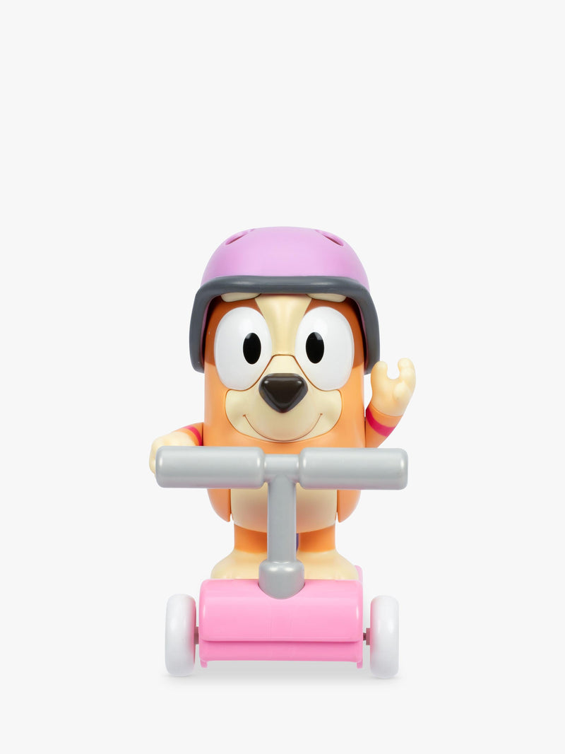 Bluey Bingo Chat Mates figure with scooter, imported from the UK