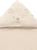 Purebaby hooded bear towel wheat melange, imported from the UK