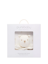 John Lewis Purebaby Baby Bunny Rug and Snookie Essentials Gift Pack Vanilla Bear Baby Gift Pack- Buy online at McGrocer