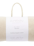 Purebaby baby blanket Wheat Melange (British brand)