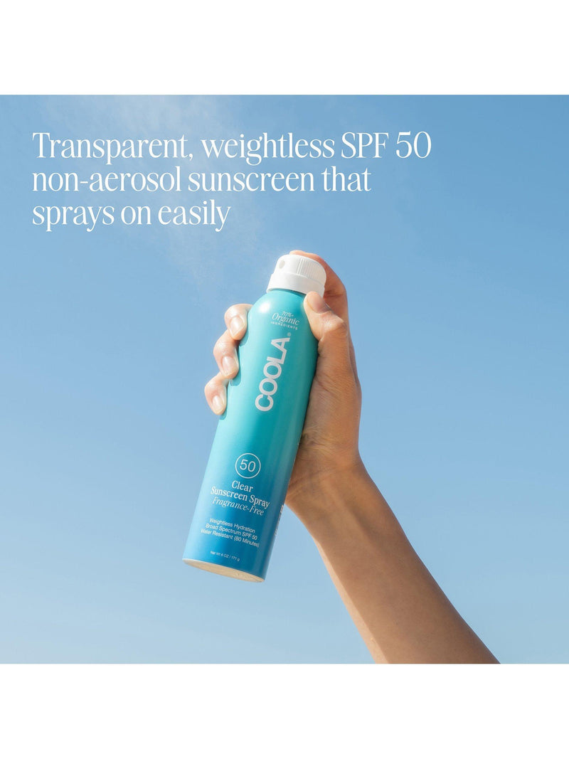 COOLA sunscreen spray SPF 50 fragrance free 177ml - British product
