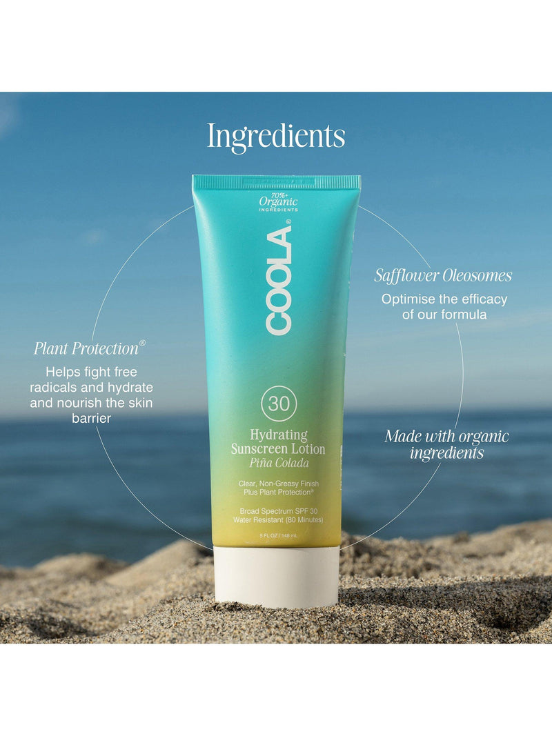 COOLA sunscreen lotion Piña Colada 148ml, UK version