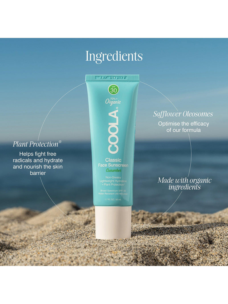 COOLA Face Lotion SPF 30 Cucumber 50ml - British product
