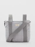Mango floral cotton maternity shoulder bag in grey - British product