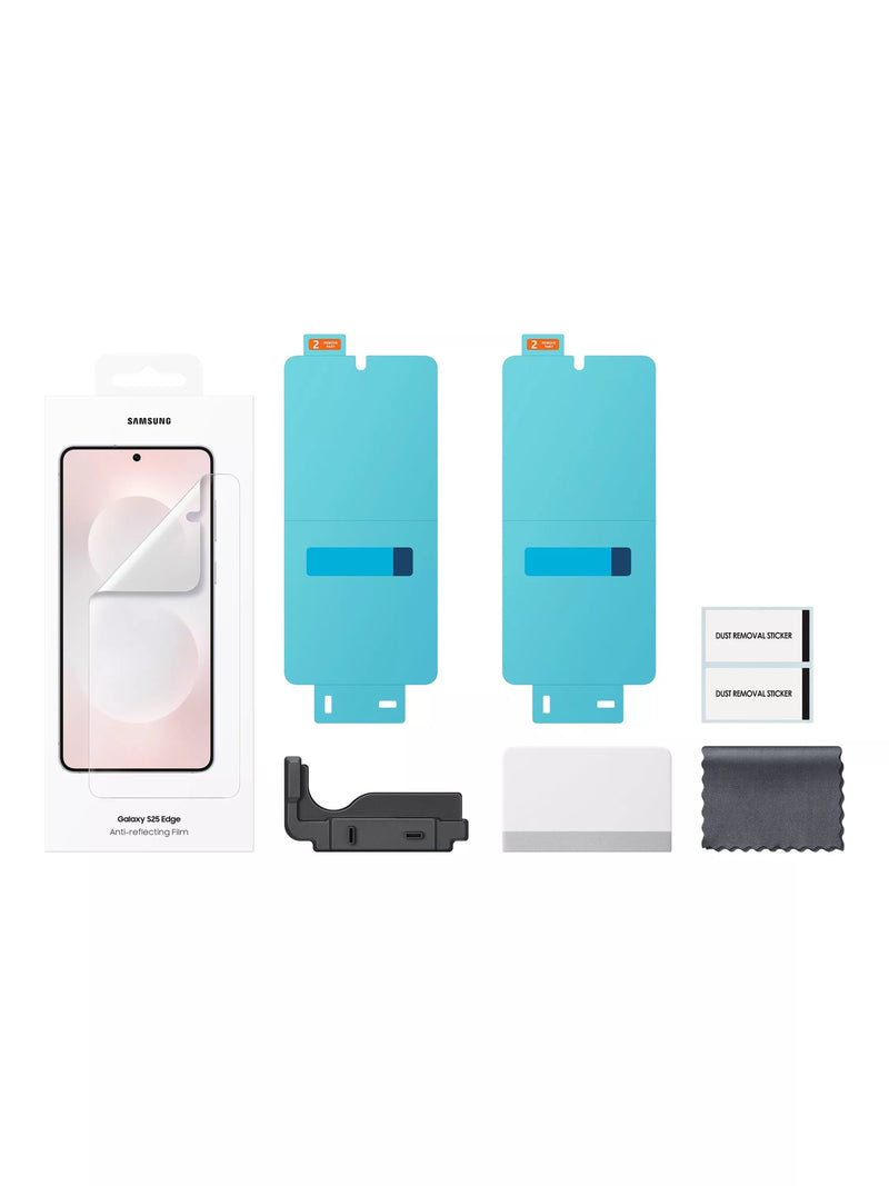 Samsung Galaxy S25 Edge anti-reflecting film pack of 2, UK version