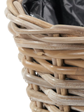 Pacific Kubu rattan basket planter medium, imported from the UK