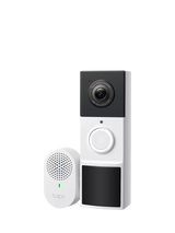 John Lewis TP-Link Tapo D210 2K 3MP Battery Video Doorbell with Chime, Black and White- Buy online at McGrocer