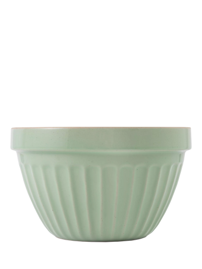 John Lewis Jamie Oliver Big Love Proper Pudding Stoneware Bowl, Green, 20.5cm- Buy online at McGrocer