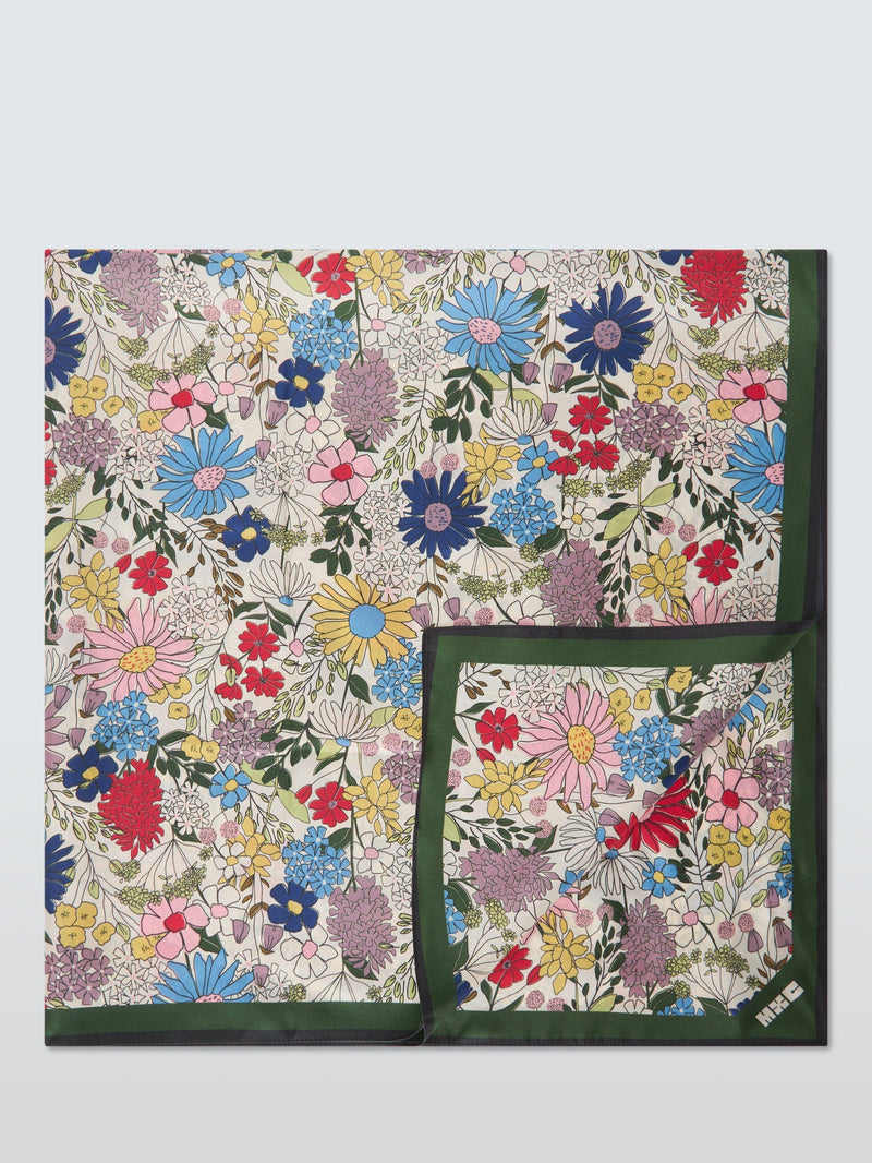 John Lewis wildflowers silk scarf 90cm (British brand)