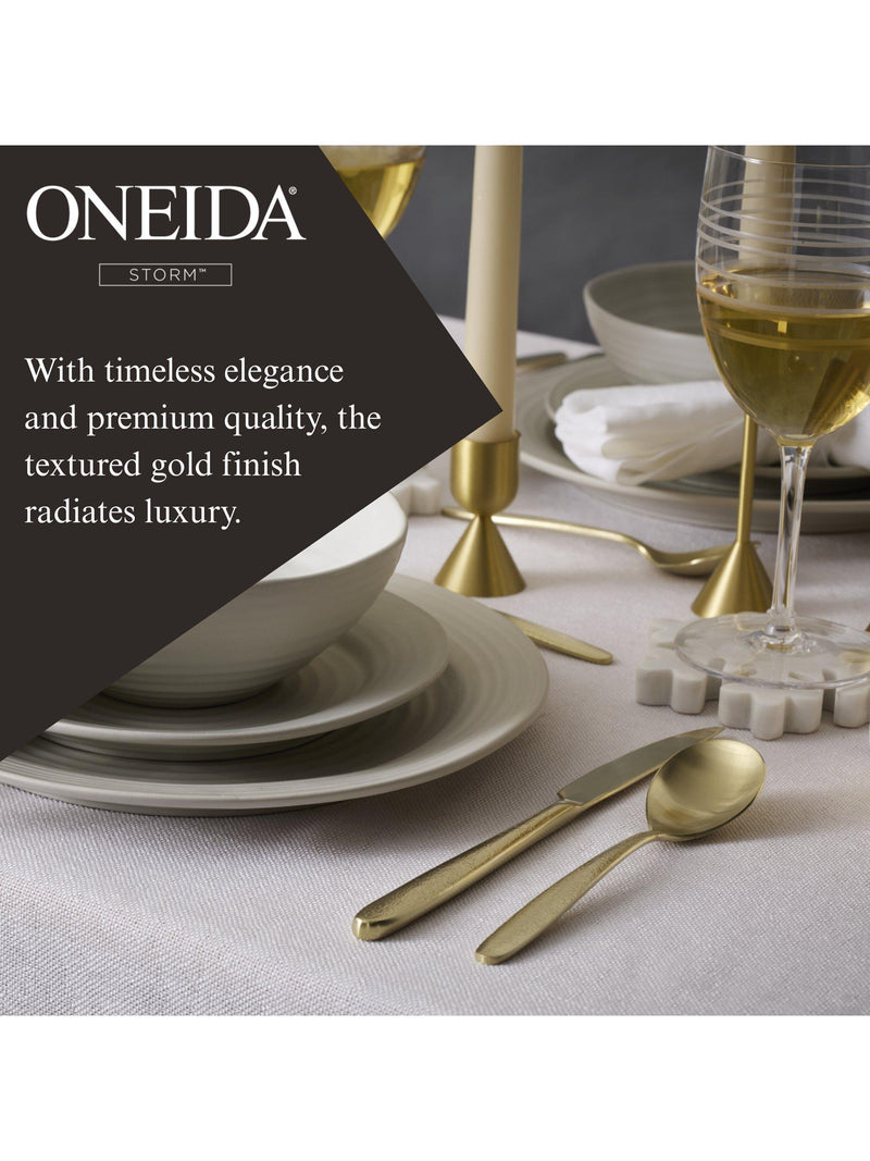Oneida cutlery set Storm champagne 20 piece (British brand)