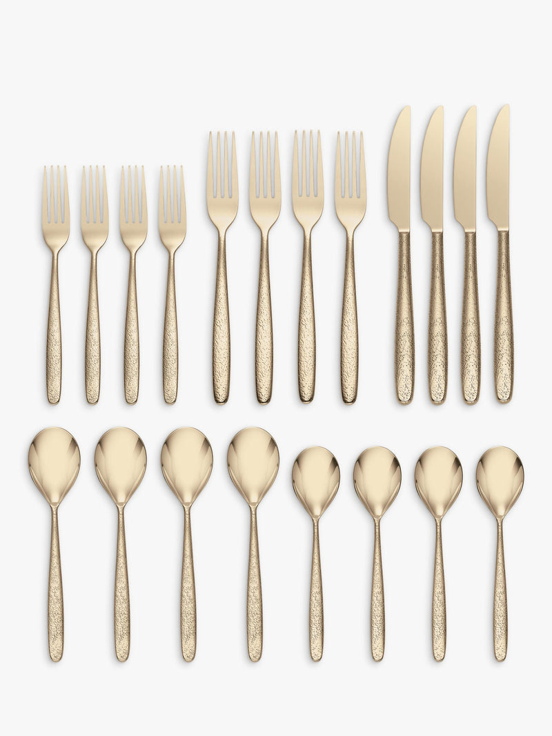 Oneida cutlery set Storm champagne 20 piece (British brand)
