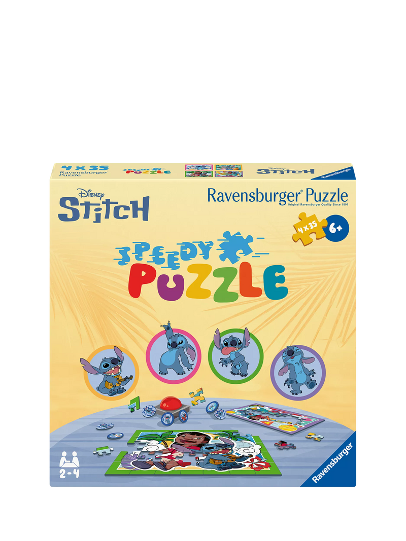 Ravensburger Disney Stitch Speedy Puzzle Game with buzzer, UK version