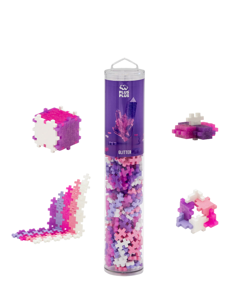 Plus-Plus glitter colour mix tube 240 pieces - British product