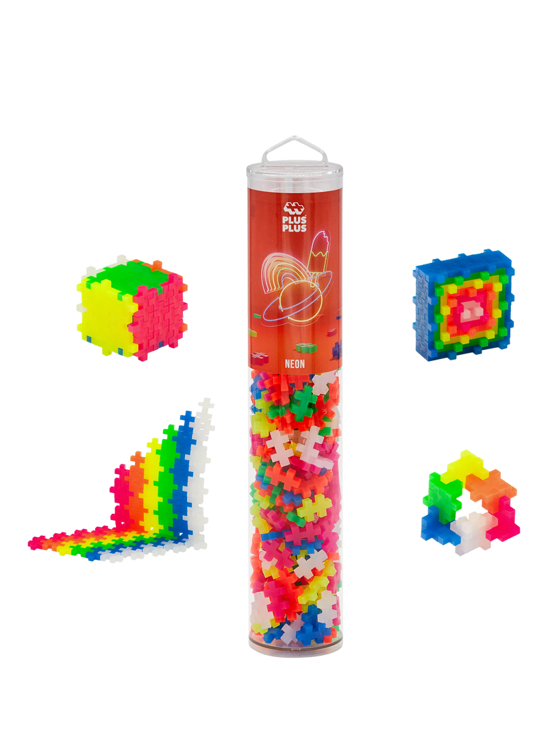 Plus-Plus Neon Colour Mix Tube 240 pieces (British brand)