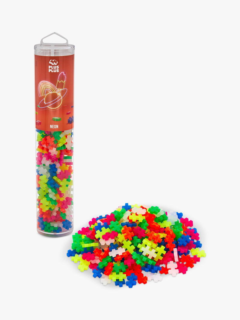 Plus-Plus Neon Colour Mix Tube 240 pieces (British brand)