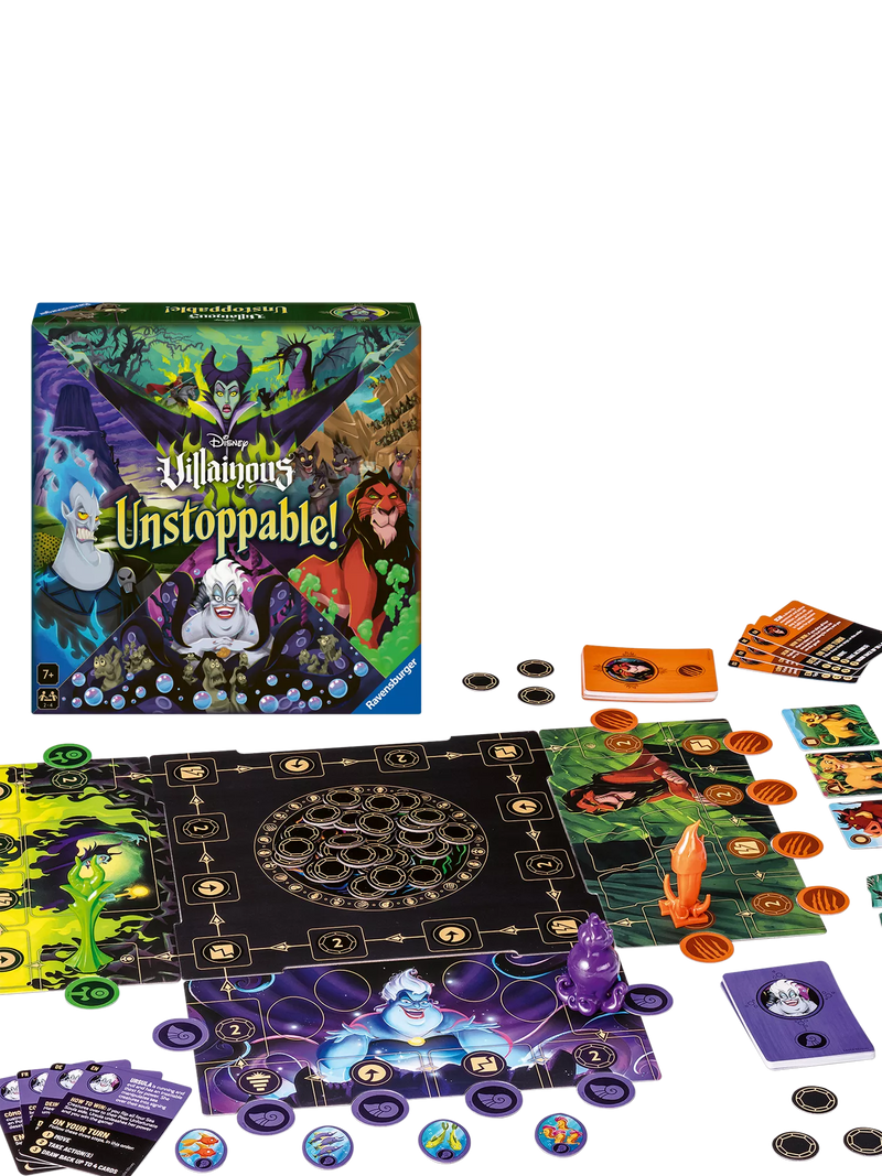 Ravensburger Disney Villainous Unstoppable board game - British product