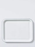 John Lewis enamel baking tray 38cm white blue (British brand)