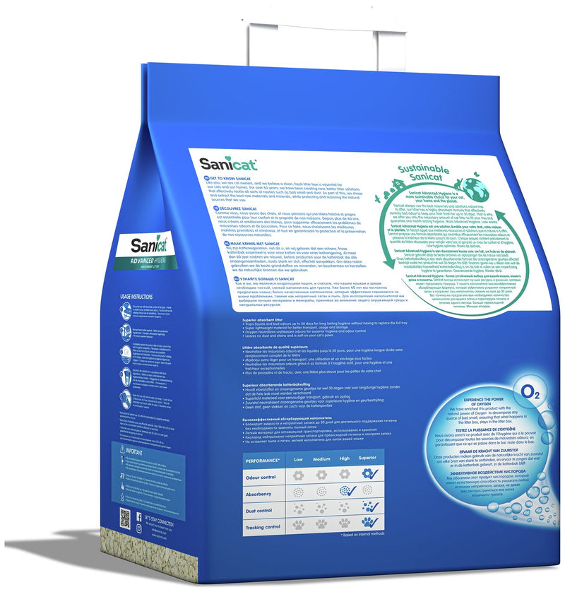Sanicat fragrance free cat litter 10L (British brand)