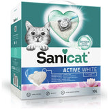 Sanicat Active White Lotus Flower cat litter 10L (British brand)