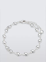 John Lewis John Lewis Dainty Nugget Adjustable Bracelet, Silver- Buy online at McGrocer