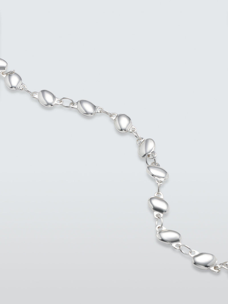 John Lewis dainty nugget adjustable silver bracelet - British product