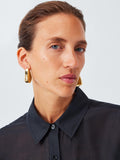 John Lewis 3D abstract stud earrings gold tone - British product
