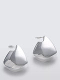 John Lewis 3D Abstract Stud Earrings, Silver