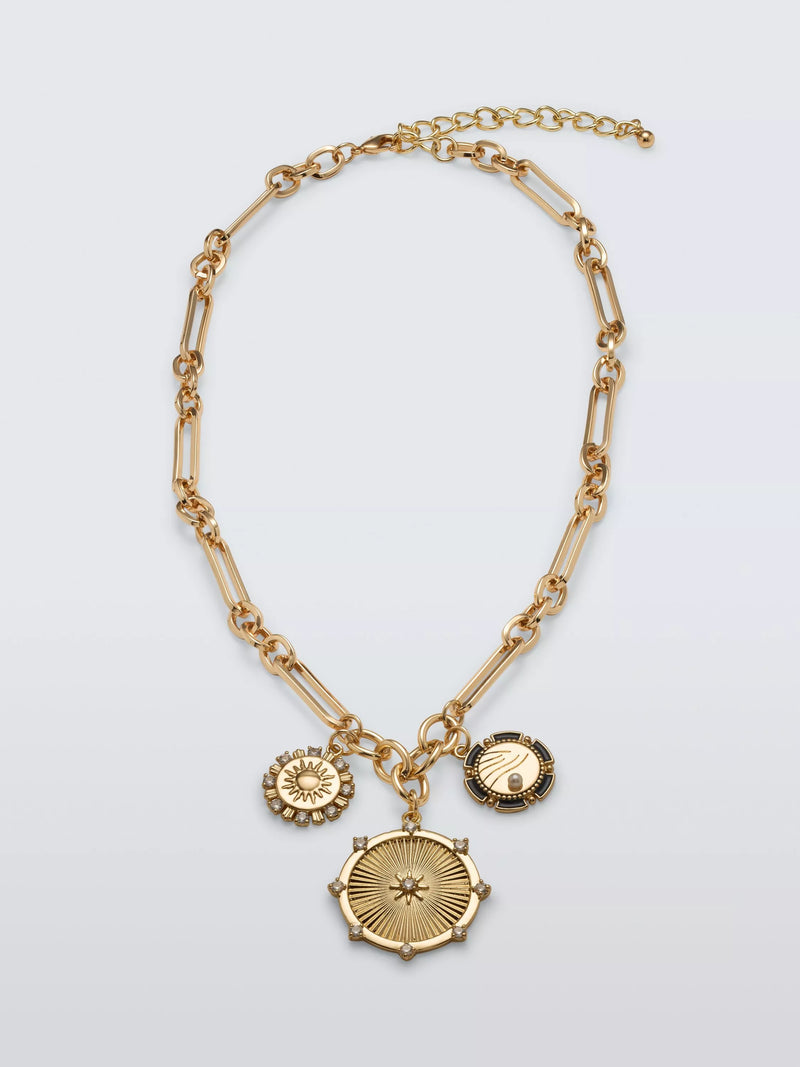 John Lewis charm necklace gold 42cm, UK version