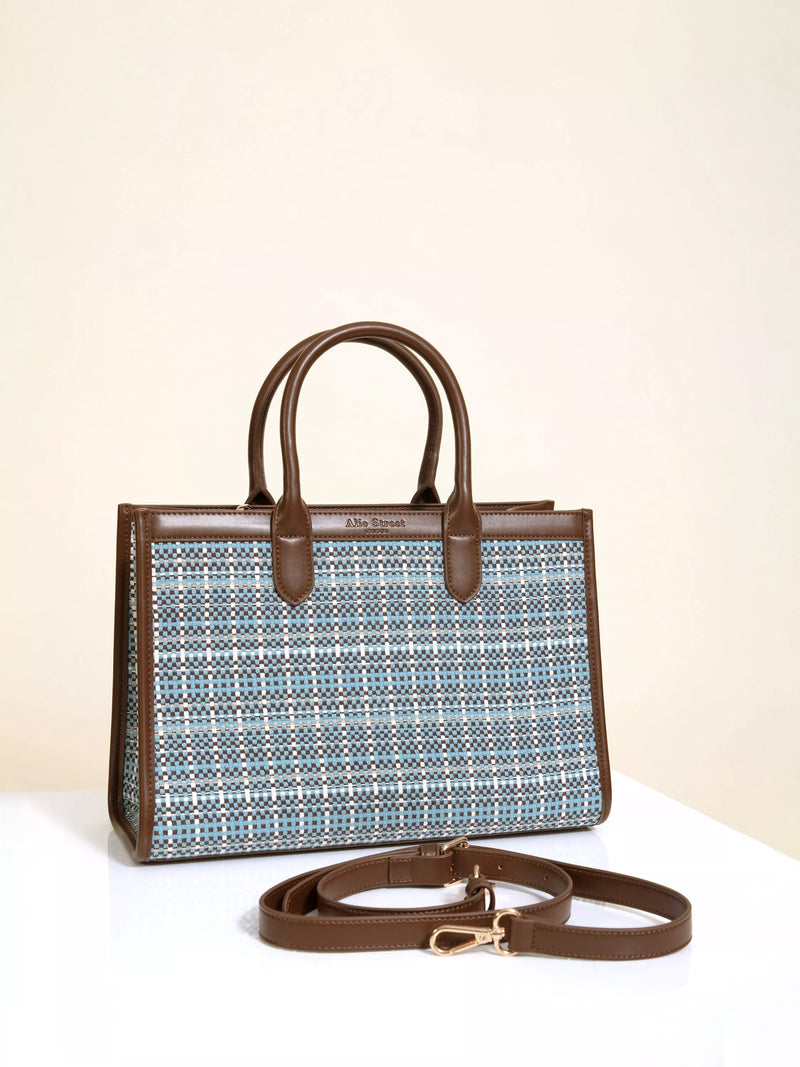 Alie Street Ashbourne handbag check pattern, UK version