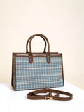 Alie Street Ashbourne handbag check pattern, UK version