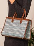 Alie Street Ashbourne handbag check pattern, UK version