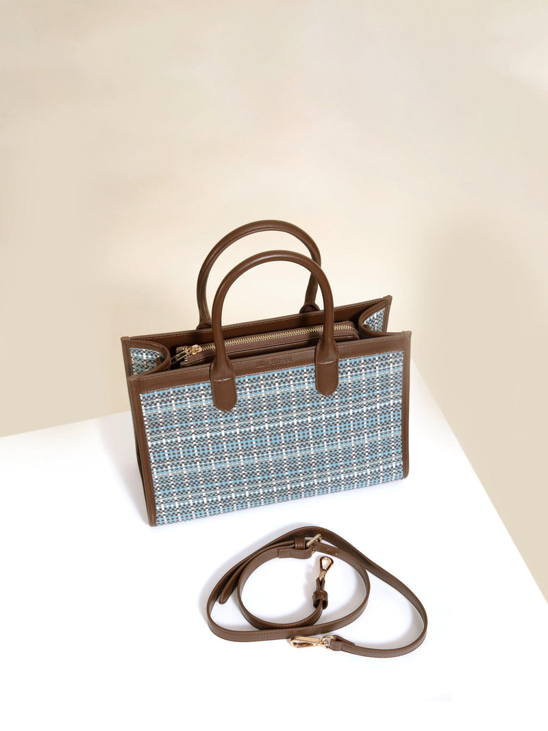 Alie Street Ashbourne handbag check pattern, UK version