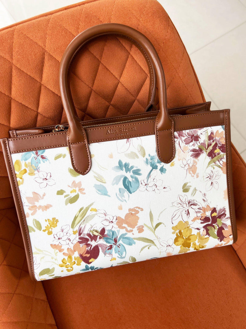 Alie Street handbag Ashbourne vintage floral print, imported from the UK