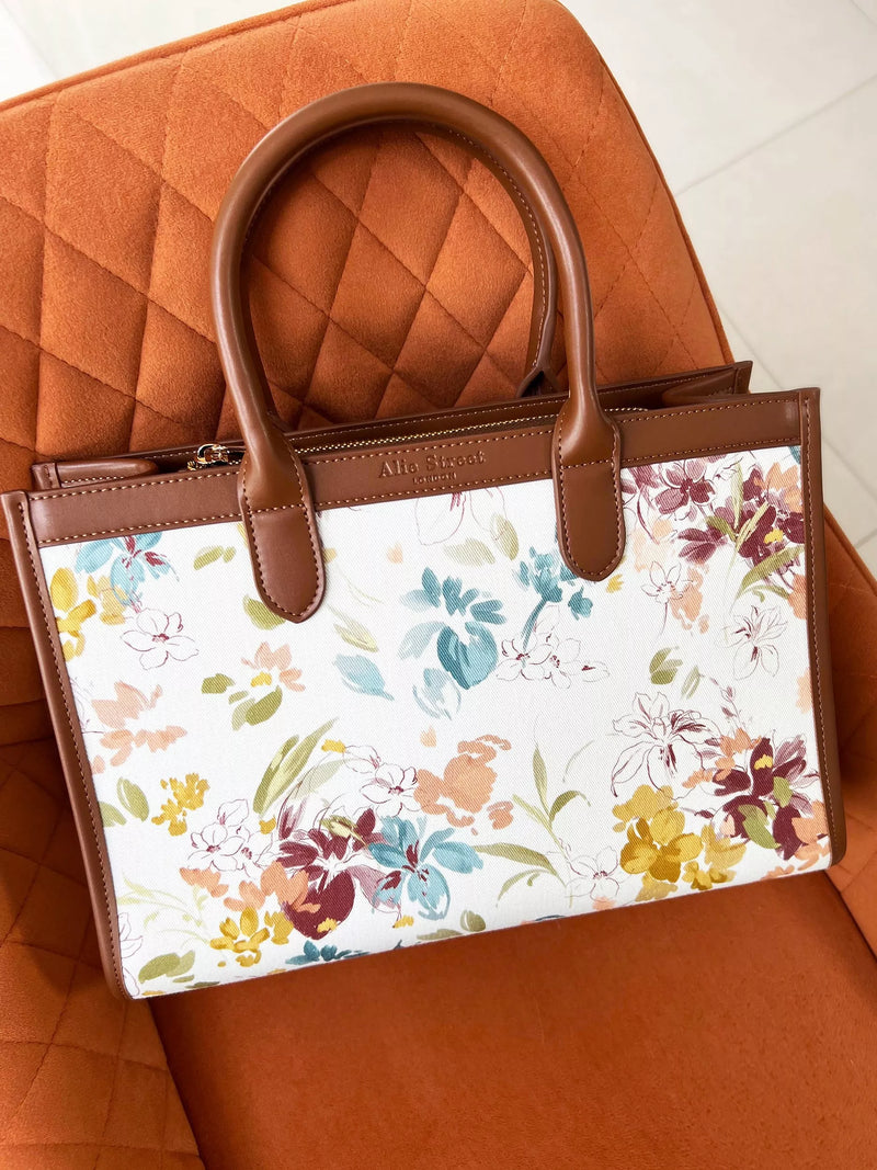 Alie Street handbag Ashbourne vintage floral print, imported from the UK