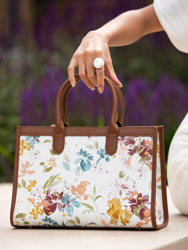 Alie Street handbag Ashbourne vintage floral print, imported from the UK