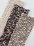 John Lewis lounge socks melange organic cotton rich pack of 3, imported from the UK