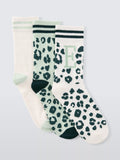 John Lewis ankle socks animal print alphabet pack of 3, imported from the UK