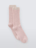John Lewis Sparkle Tip Wool Blend Crew Socks