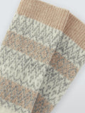 John Lewis Fair Isle wool blend crew socks Oatmeal (British brand)